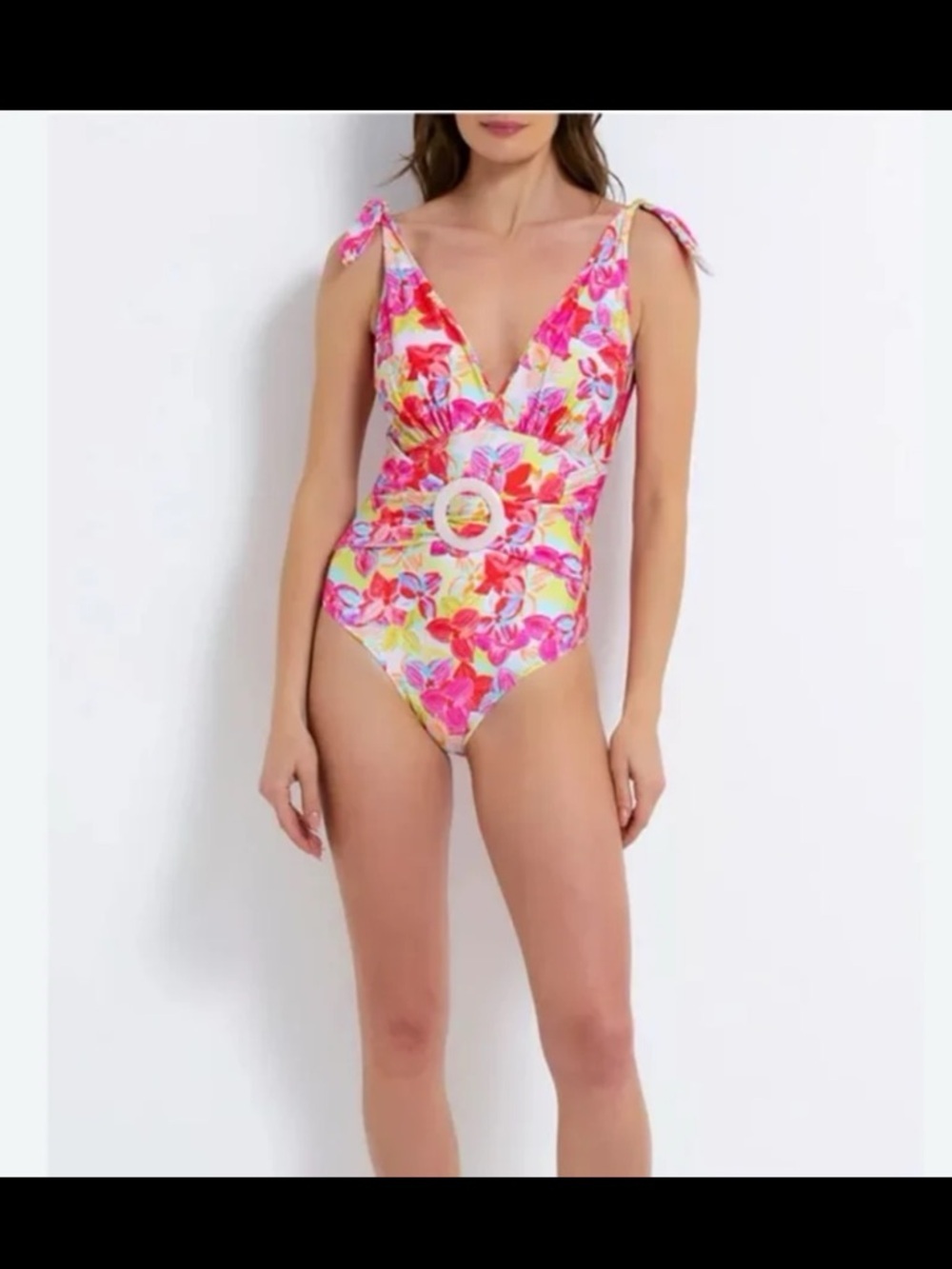 PatBo Hydra Belted Swimsuit One Piece size Medium